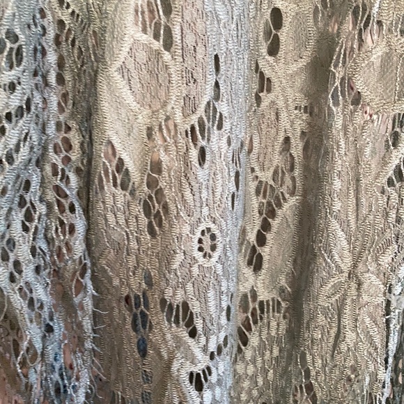 She + Sky Green Lace Cardigan Size Small - Picture 4 of 7